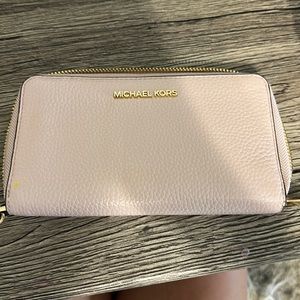 pink mk wallet
